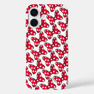 Trendy Minnie Polka Dot Bow Pattern iPhone 16 Case