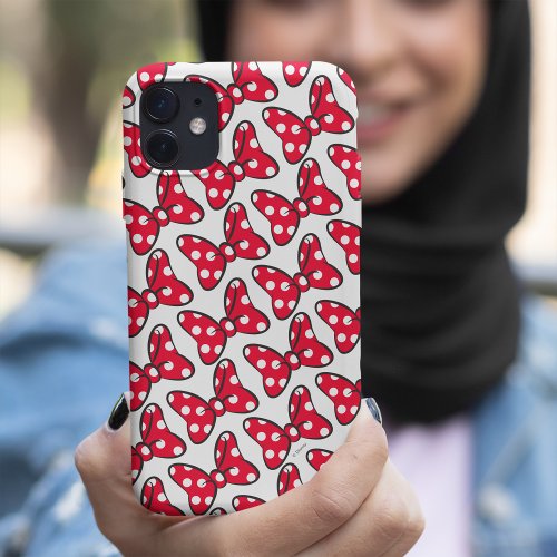 Trendy Minnie  Polka Dot Bow Pattern Case_Mate iPhone 14 Case