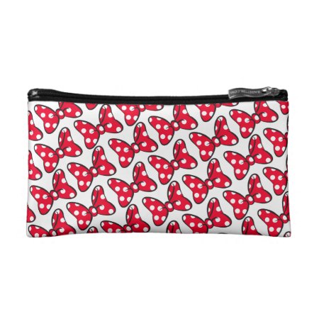 Trendy Minnie | Polka Dot Bow Pattern Cosmetic Bag