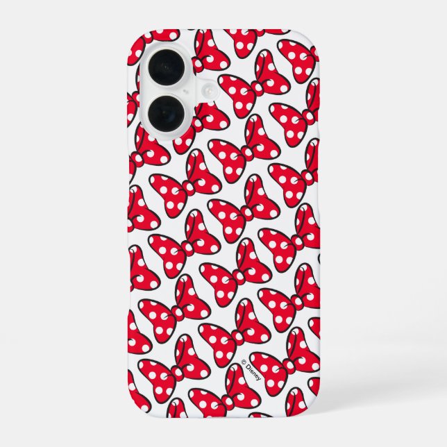 Trendy Minnie | Polka Dot Bow Pattern Iphone Case (Back)