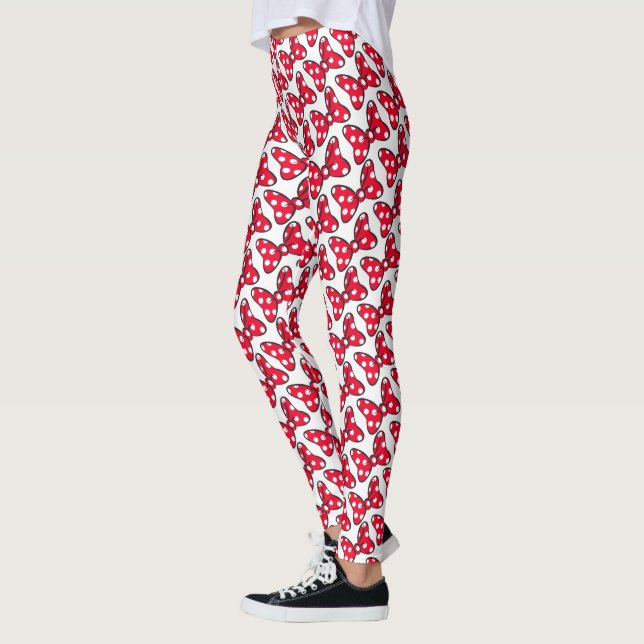 Trendy Minnie | Polka Dot Bow Pattern Leggings (Left)