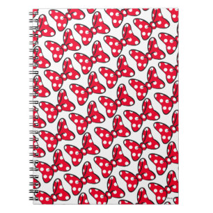 Trendy Minnie Polka Dot Bow Pattern Notebook