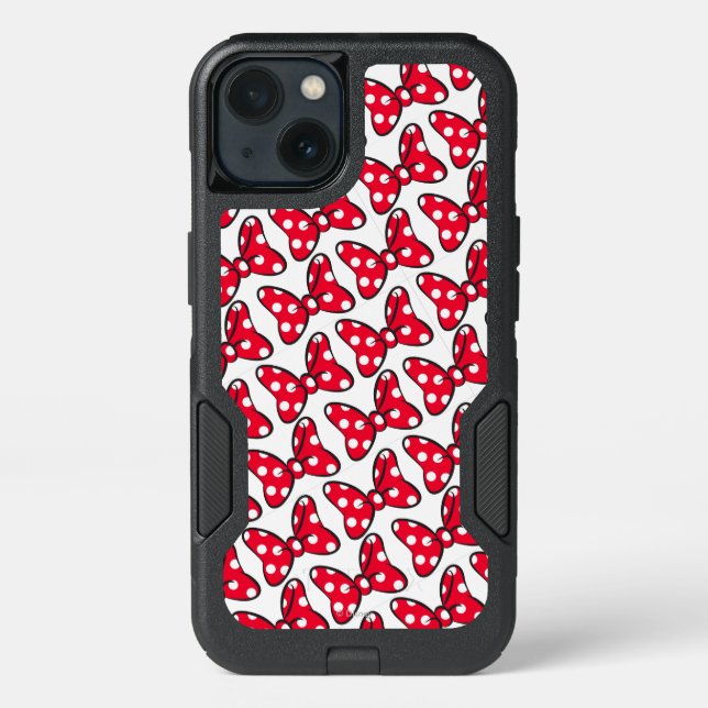 Trendy Minnie | Polka Dot Bow Pattern Otterbox iPhone Case (Back)