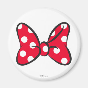 Trendy Minnie Red Polka Dot Bow Magnet