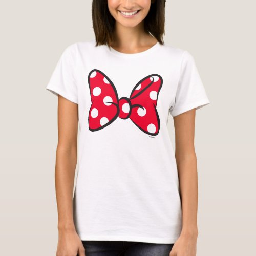 Trendy Minnie  Red Polka Dot Bow T_Shirt
