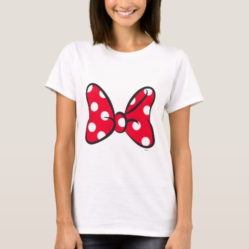 Trendy Minnie  Red Polka Dot Bow T_Shirt