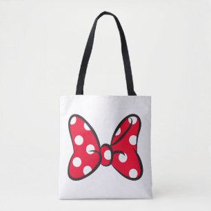 Trendy Minnie Red Polka Dot Bow Tote Bag