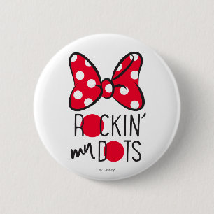 Trendy Minnie   Rockin' My Dots Pinback Button
