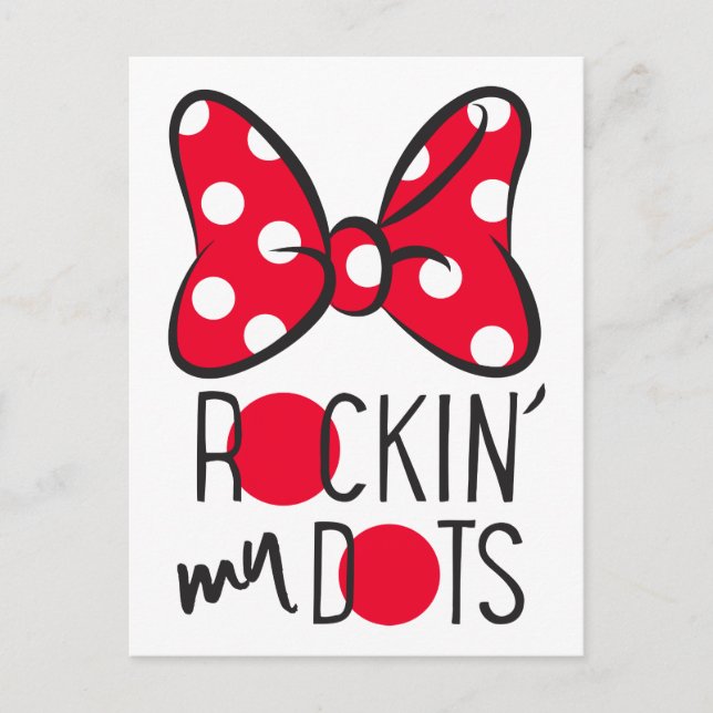 Trendy Minnie | Rockin' My Dots Postcard (Front)