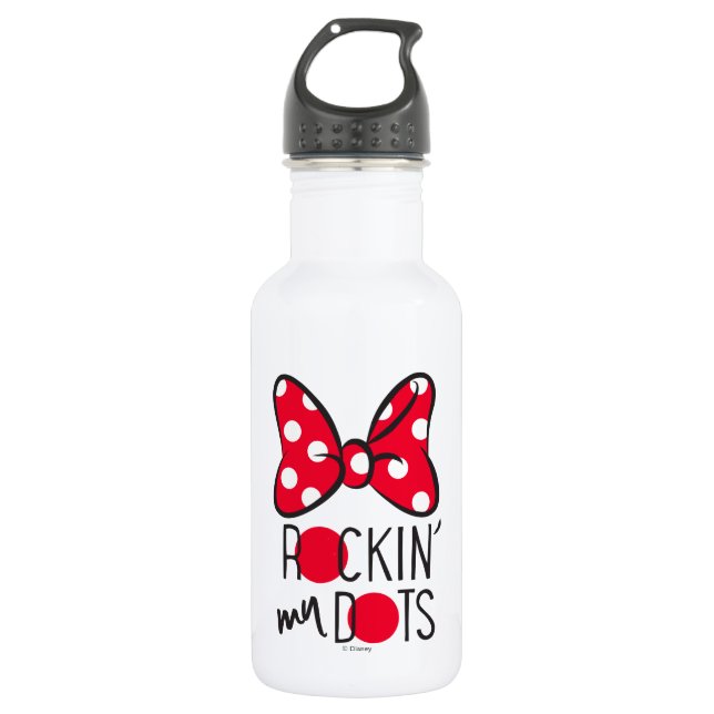 Trendy Minnie | Rockin' My Dots Stainless Steel Water Bottle (Front)