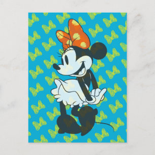 Trendy Minnie Shy Pose Postcard