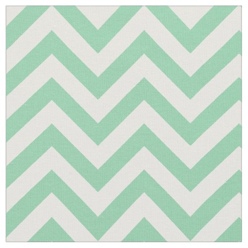 Trendy Mint Green Chevron Pattern Fabric