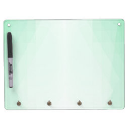 Trendy Mint Green Color Elegant Modern Template Dry Erase Board With Keychain Holder