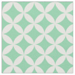 Trendy Mint Green Diamond Lattice Pattern Fabric