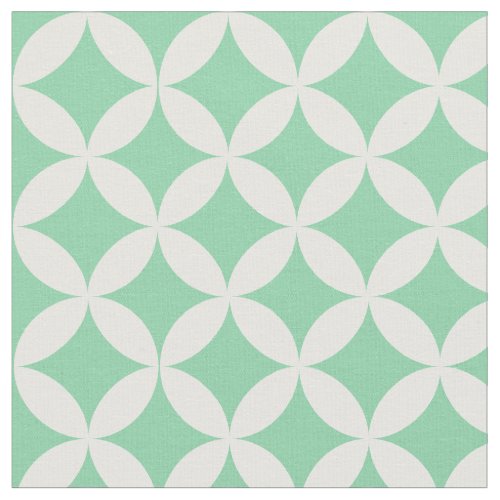 Custom Fabric 5 Trendy Mint Green Diamond Lattice Pattern Fabric
