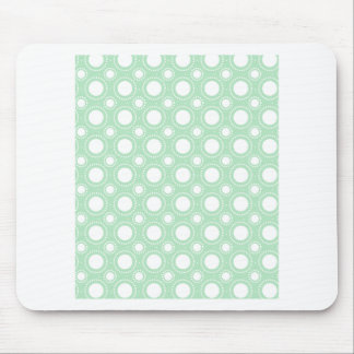 Trendy Mint Green Polka Dots Mouse Pad