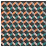 Trendy Modern 3D Optical Illusion Patterned Print Fabric