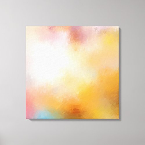 Trendy Modern Abstract Art Blue Yellow Red Purple Canvas Print