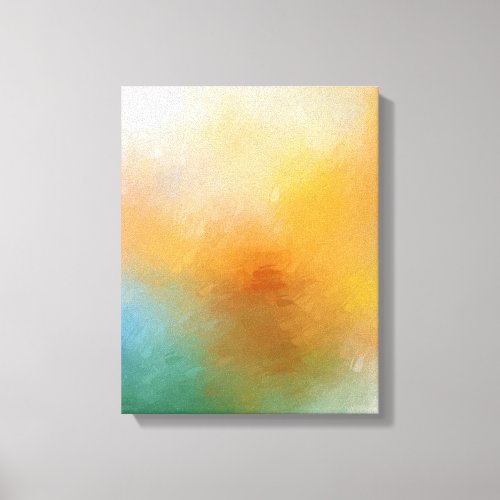 Trendy Modern Abstract Artwork Red Yellow Blue Canvas Print