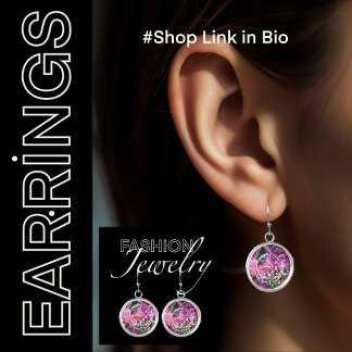 Trendy modern Abstract drop dangle Earrings