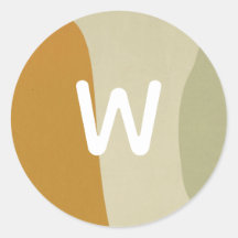 Trendy Modern Abstract Monogram Minimalist Simple