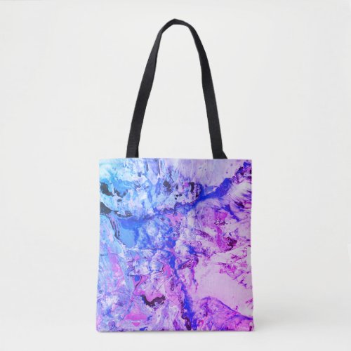 Trendy Modern Abstract Pink Red Purple Blue Green Tote Bag