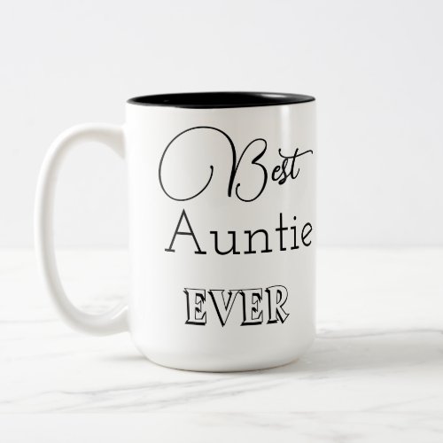 Trendy Modern Auntie Two_Tone Coffee Mug