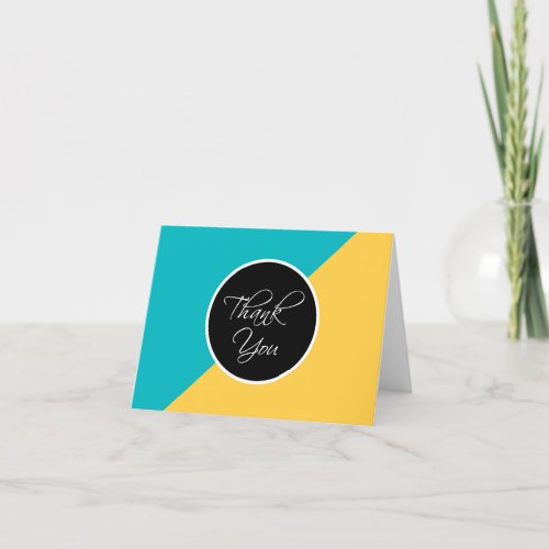 Trendy Modern Blank Business Thank You Cards