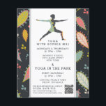 Trendy Modern Boho Yoga Class Advertising Flyer<br><div class="desc">Trendy Modern Boho Yoga Class Advertising Flyers By The Business Card Store.</div>