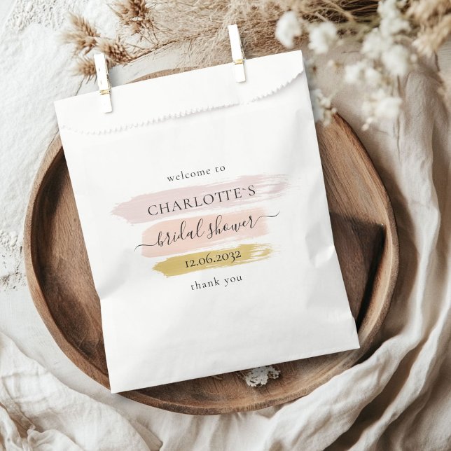Trendy, Modern, Bridal Shower Favor Bag (Personalized Trendy, Modern, Bridal Shower Favor Bag)