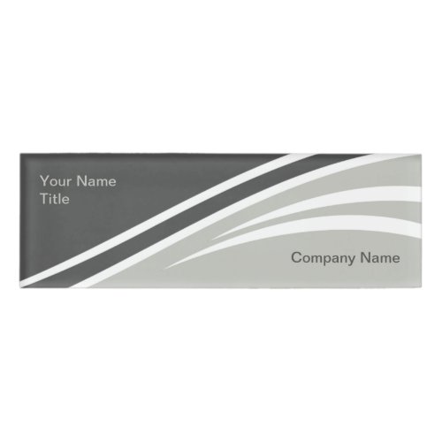 Trendy Modern Business Employee Name Tags