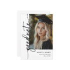 Trendy Modern Casual Photo Graduation