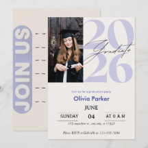 Trendy Modern Casual Photo Graduation