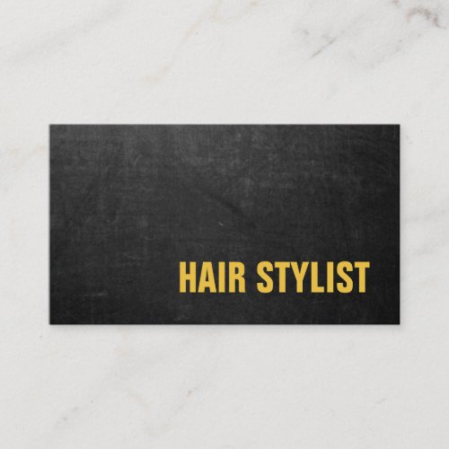 Trendy Modern Chalkboard Hair Stylist Business Card