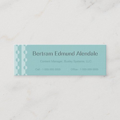 Trendy Modern Changeable Color Dot Slimline Cards Business Cards