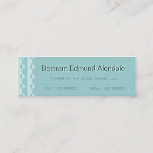 Customizable Trendy Modern Changeable Color Dot Slimline Cards Business Cards
