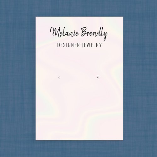 Trendy Modern Chic Jewelry Earring Display Business Card