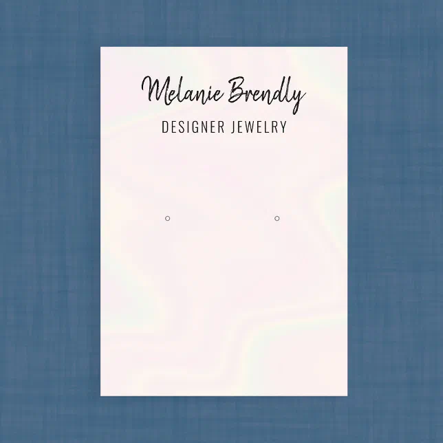 Trendy Modern Chic Jewelry Earring Display Business Card Zazzle