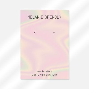 Trendy Modern Chic Jewelry Earring Display Business Card by Thank_You_Always at Zazzle