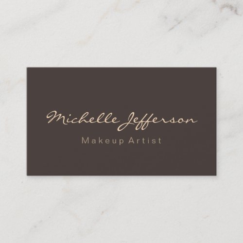 Trendy Modern Chic Makeup Artist Business Card
