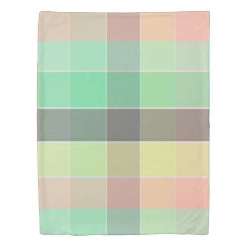 Trendy Modern Chic New Season Color block Squares  Duvet Cover