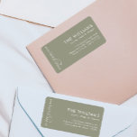 Trendy Modern Christmas Holiday Address Label<br><div class="desc">Trendy Modern Christmas Holiday Address label</div>