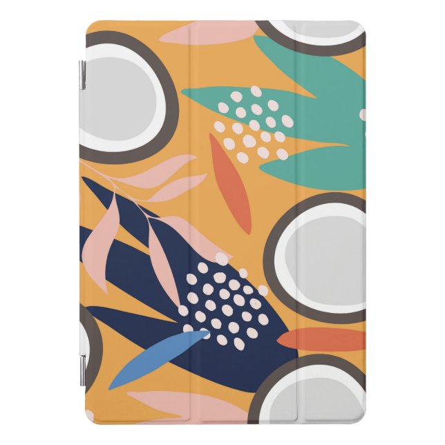 Trendy Modern Coconut iPad Case (Front)