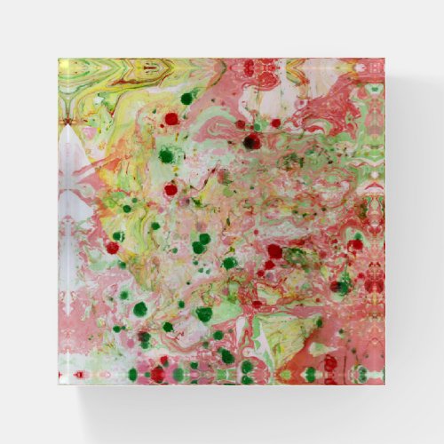 Trendy Modern Color Abstract Art Template Paperweight