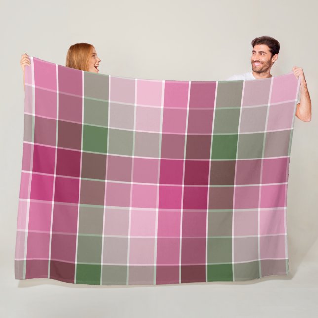 Trendy Modern color block Fleece Blanket (In Situ)