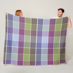 Trendy Modern color block Fleece Blanket