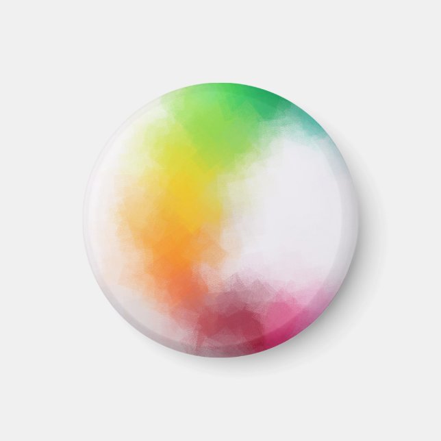 Trendy Modern Colorful Abstract Art Elegant Magnet (Front)