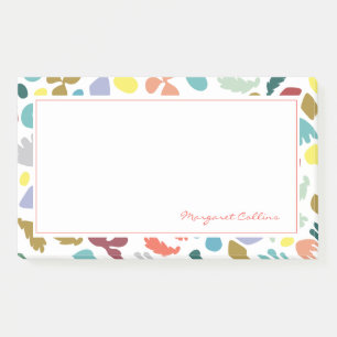 Trendy Modern Colorful Abstract Patterned Custom Post-it Notes