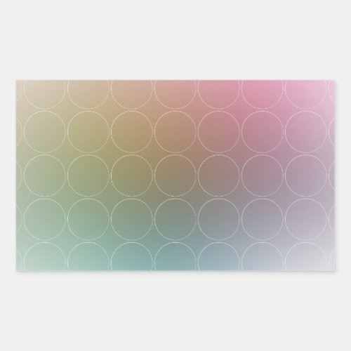 Trendy Modern Colorful Blank Elegant Template Rectangular Sticker