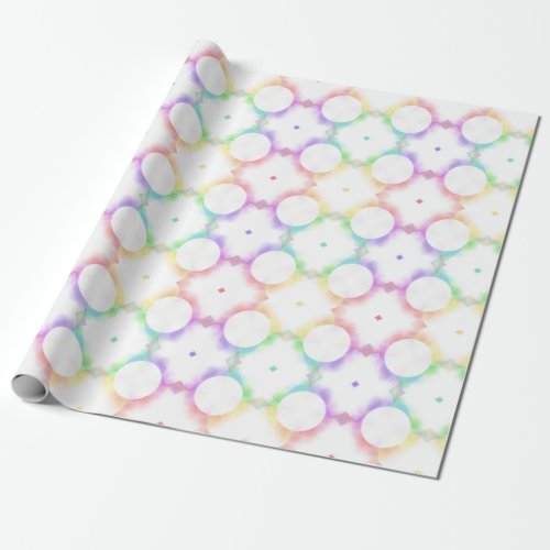 Trendy Modern Colorful Elegant Template Wrapping Paper